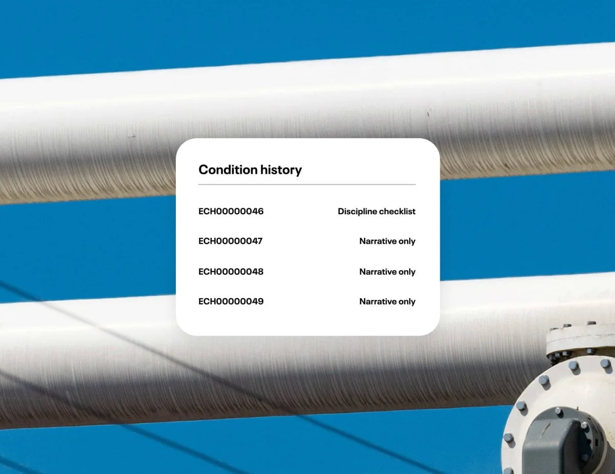 display of condition history