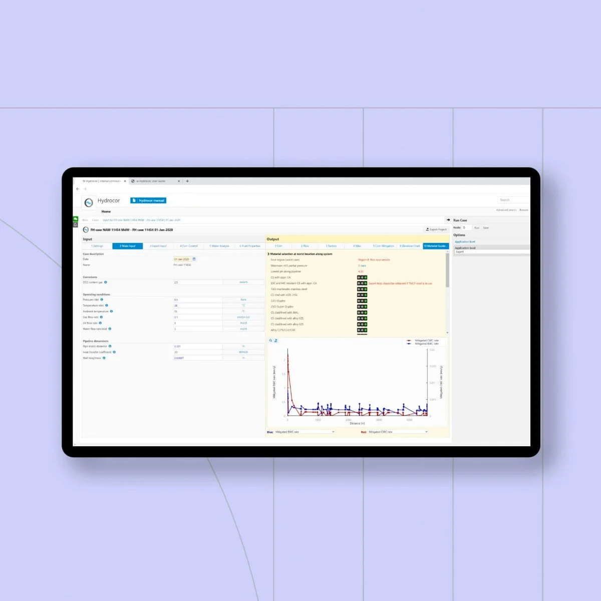 tablet screen displaying information